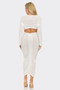 Off The Shoulder Crop Top & Skirt Set