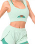 Sports Bra With Front Cut Out 