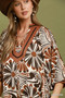 Umgee Abstract Print Midi Dress