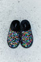 Forever Link Multicolored Sequin Faux Fur Slipper