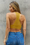 Leto Ribbed Lace Boho Racerback Bralette in Straw