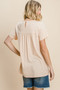 Cotton Bleu by Nu Label Eyelet Round Neck Short Sleeve T-Shirt