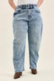 Judy Blue Full Size High Waist Marlow Arc Leg Jeans with Double Waistband Plus Size