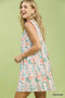Umgee Floral Print Babydoll Dress