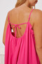 Double Take Full Size Ruffle Trim Tie Back Cami Jumpsuit with Pockets