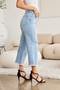 RFM Full Size Tummy Control High Waist Raw Hem Distressed Jeans