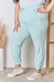 RISEN Full Size Drawstring Ultra Soft Knit Jogger