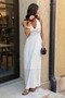 Polkadot Halter Bodycon Sleeveless Long Dress 