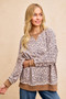 BiBi Leopard Printed French Terry Sweatshirt