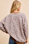 BiBi Leopard Printed French Terry Sweatshirt
