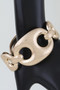 Hammered Mariner Chain Cuff Bracelet