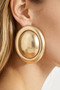 Polished Matte Dome Stud Earrings 