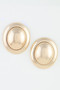 Polished Matte Dome Stud Earrings 