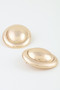 Polished Matte Dome Stud Earrings 