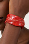 Curved Wide Resin Bangle Bracelet