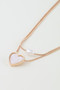 Love You Double Chain Necklace 