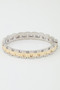 Two Toned Box Chain Cuff Bracelet 