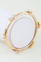Pearl Stone Charm Cuff Bracelet 
