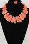 Marble Ripple Stone Statement Necklace 