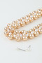 Multi Beaded Hourglass Necklace 