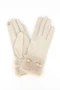 Faux Suede Touchscreen Gloves With Faux Fur Cuff & Buckle 