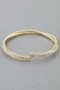 Interlocked Cubic Rhinestone Cuff Bracelet 