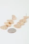 Hammered Scale Drop Earrings 