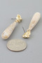 Marble Knot Teardrop Earrings 