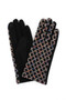Multi Color Weave Textured Touchscreen Gloves 