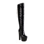 Autumn And Winter Over-The-Knee High-Heeled Boots Nightclub Sexy Women'S Boots Lace Over-The-Knee Boots