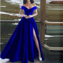 Ladies Off Shoulder French Elegance Formal Party Evening Dress