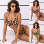 Leopard print bikini swimsuit sexy women's swimsuit print bikini