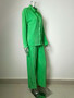 Spring/Summer Fashion Loose Pleated Turndown Collar Wide Leg Pants Set