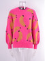 Autumn/Winter Sweater Print Pullover Sweater Plus Size Women's Knitting Sweater