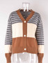 Autumn/Winter Women's Cardigan Patchwork Short Plus Size Button Cardigan Sweater Small Jacket Women