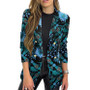 Fashion Autumn Winter Printed Blazer Long Sleeve Autumn Winter Blazer