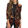 Fashion Autumn Winter Printed Blazer Long Sleeve Autumn Winter Blazer