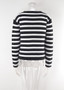 Striped knitting shirt Plus Size Knitting sweater cardigan single breasted short sweater women