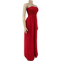 Women's Fashion Sexy Pleated Strapless Sleeveless Jumpsuit