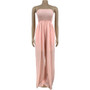 Women's Fashion Sexy Pleated Strapless Sleeveless Jumpsuit