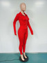 Autumn and winter women's solid color sports two-piece suit