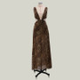 Women's Leopard Dress Sexy Deep V Strap Maxi Dress