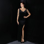 Women high-end  elegant banquet fishtail evening dress