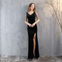 Women high-end  elegant banquet fishtail evening dress