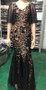 Women Gold Ladies Long Sequins Evening Dress Banquet Mermaid Dress