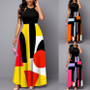 Women'S Summer Chic Elegant Print Straps Sleeveless Maxi Dress