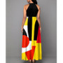 Women'S Summer Chic Elegant Print Straps Sleeveless Maxi Dress