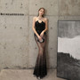 Long Formal Party Slim Fit Fishtail Dress Elegant Sequin Mermaid Evening Party Dress