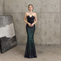 Long Formal Party Slim Fit Fishtail Dress Elegant Sequin Mermaid Evening Party Dress