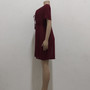 Summer sexy fashion solid color v-neck chiffon dress